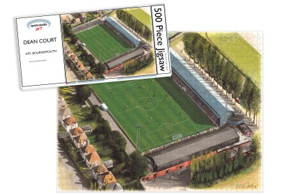 AFC Bournemouth Dean Court Stadium Art Jigsaw Puzzle